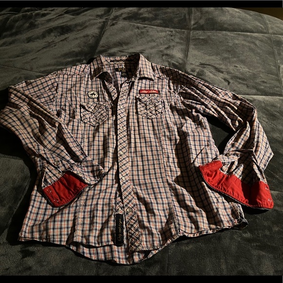 Ring of Fire California Rodeo Flannel Button Down - Picture 2 of 8
